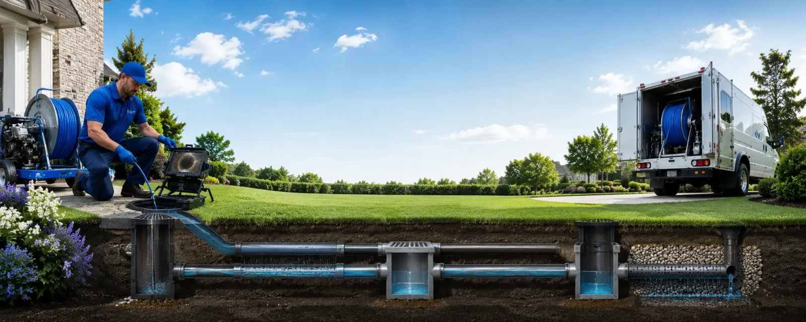 Outdoor drain cleaning information for Afton, TX